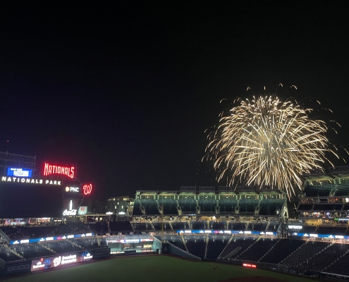 OC 2025 Nats fireworks Fireworks at National's baseball stadium
