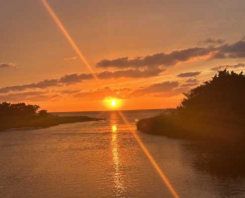 SKG beach sunset Sunset