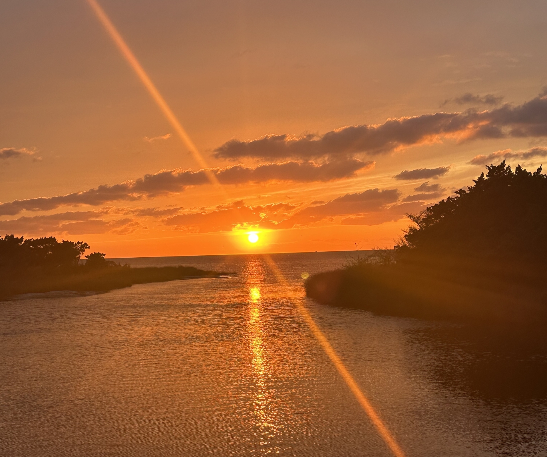 SKG beach sunset Sunset