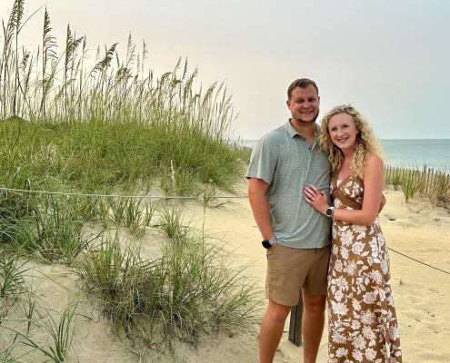 SL 2 Sara Kate and husband by a sand dune
